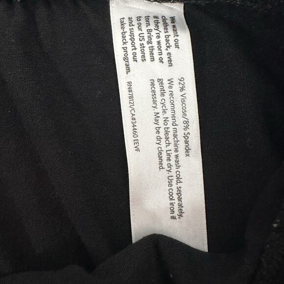 Eileen Fisher Pants Womens XS Black Pull On Elastic Waist Stretch Ankle Legging - Picture 6 of 12